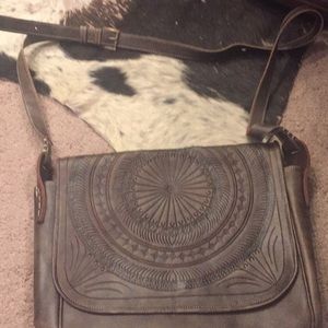 Italian Leather Crossbody Satchel